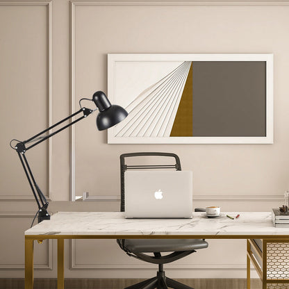 Metal Desk Lamp with E26 Socket for Bedside Reading and Office Task Lighting in Modern Homes