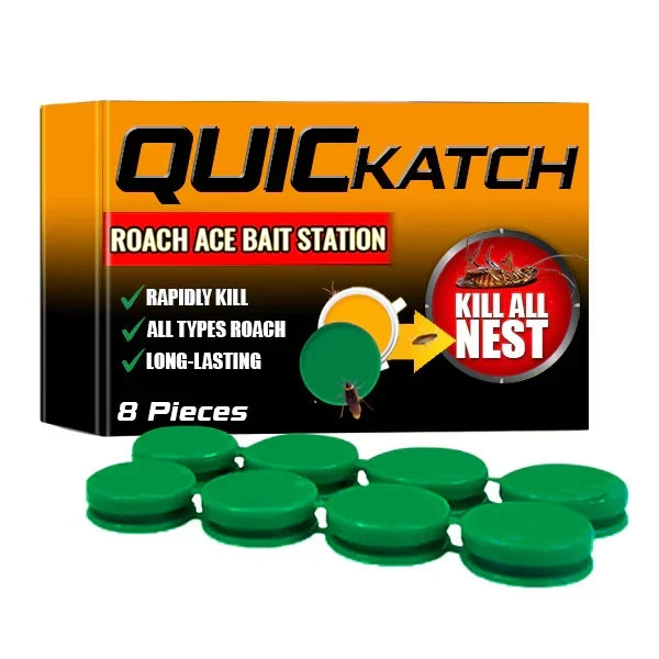 Roach Gel Bait Station Trap for Kitchen Home Pest Control Colony Elimination Insect Killer Indoor Outdoor Use Effective Cockroach Exterminat