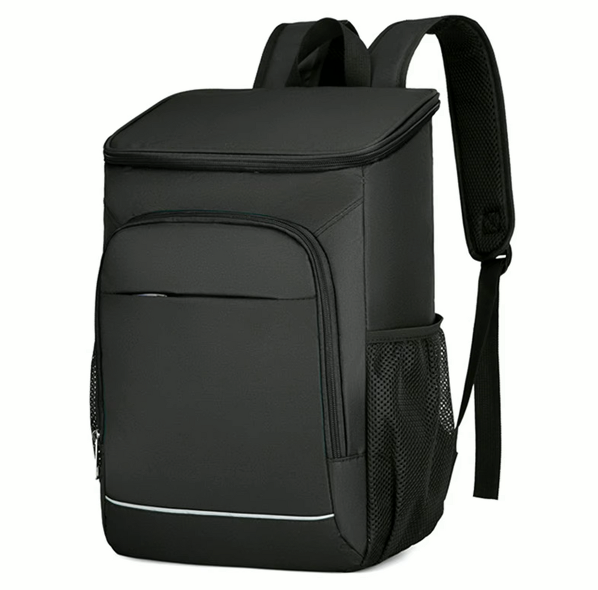 Insulated Backpack Cooler 30L Gray Hands-Free Thermal Bag for Hiking Beach Camping Picnics Keeps Food Cold 16 Hours Waterproof Daypack