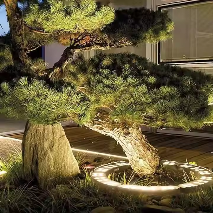 Outdoor LED Landscape Spotlight for Trees & Gardens | Aluminum Ground Light with Warm Glow | Pathway Accent Lighting | Weatherproof Garden U