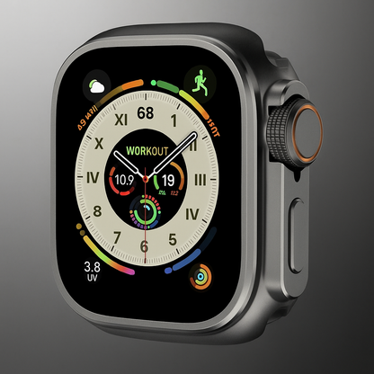 Full-Body Smartwatch Shield for Apple Watch – Titanium & Aluminum Construction, Precision-Fit Protection for 46mm/45mm/44mm Models