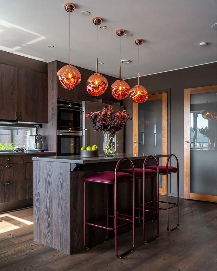 Acrylic Drip Pendant Light 6-15 Inch E27 Socket Warm Glow Adjustable Ceiling Fixture Kitchen Island Dining Table Bedroom Bar Restaurant