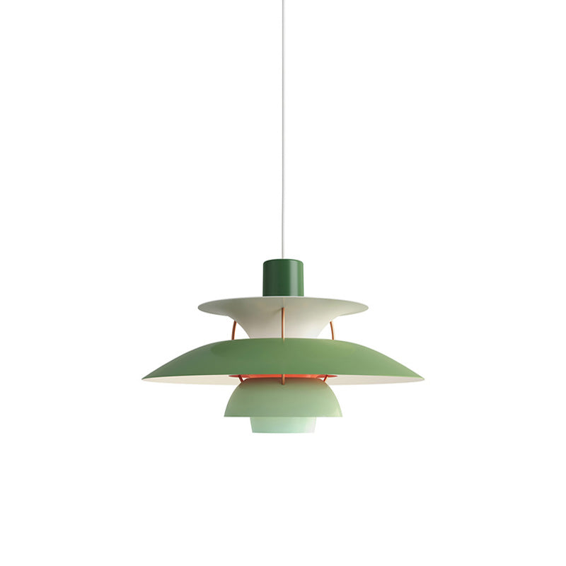 Tiered Metal Shade Hanging Light E27 Socket for Dining Room Kitchen Island Modern Scandinavian Drop Ceiling Fixture