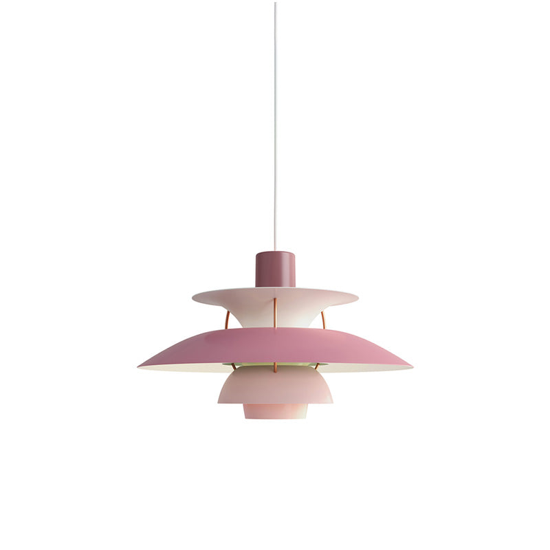 Tiered Metal Shade Hanging Light E27 Socket for Dining Room Kitchen Island Modern Scandinavian Drop Ceiling Fixture