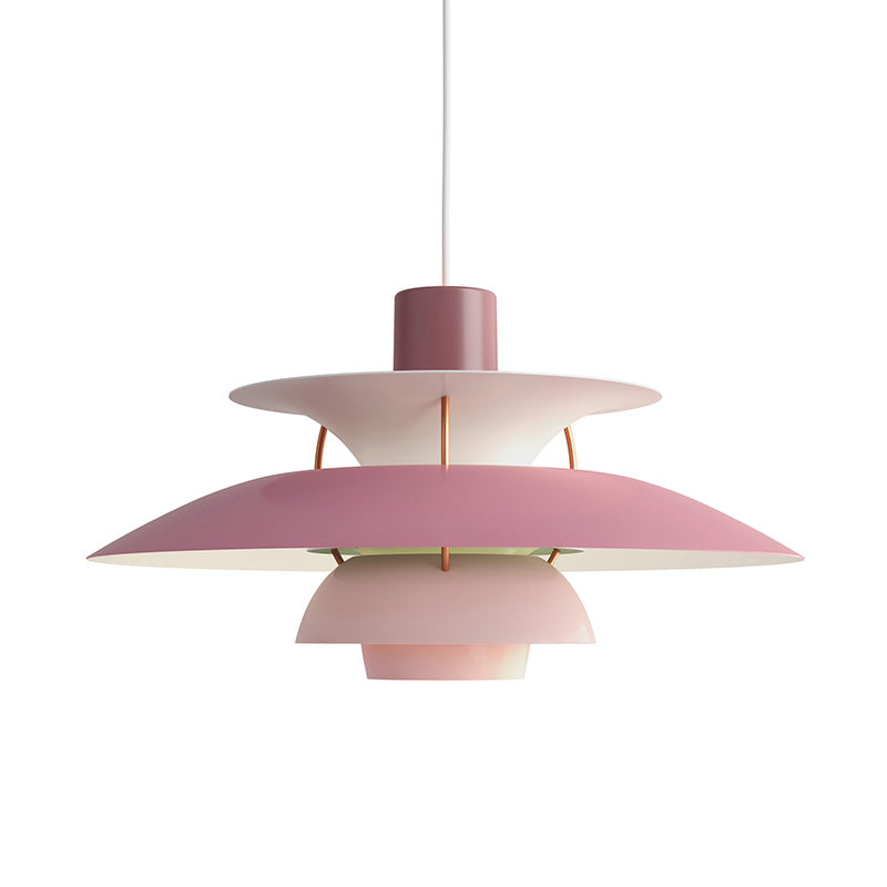 Tiered Metal Shade Hanging Light E27 Socket for Dining Room Kitchen Island Modern Scandinavian Drop Ceiling Fixture