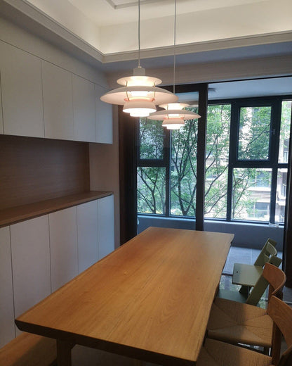 Tiered Metal Shade Hanging Light E27 Socket for Dining Room Kitchen Island Modern Scandinavian Drop Ceiling Fixture