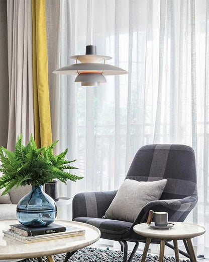 Tiered Metal Shade Hanging Light E27 Socket for Dining Room Kitchen Island Modern Scandinavian Drop Ceiling Fixture