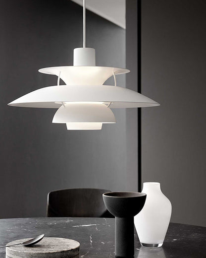 Tiered Metal Shade Hanging Light E27 Socket for Dining Room Kitchen Island Modern Scandinavian Drop Ceiling Fixture
