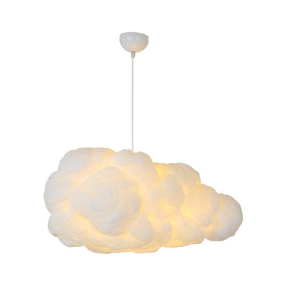 Cloud-Inspired Pendant Light – Modern Floating Design for Living Room, Bedroom & Dining | Adjustable Hanging Light Fixture, White Shade