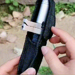 Spring-Loaded Telescoping Support Cane with Anti-Slip Grip for Trail Hiking & City Walking
