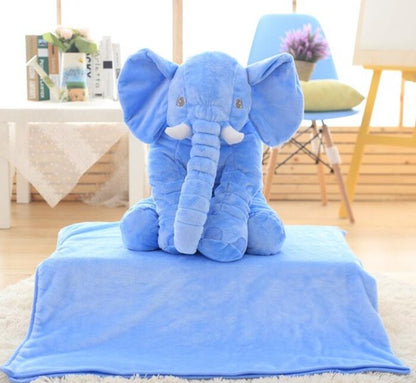Jumbo Plush Elephant Pillow Toy for Nursery & Baby Photos – Soft Cotton-Filled Cuddle Buddy for Infants & Toddlers