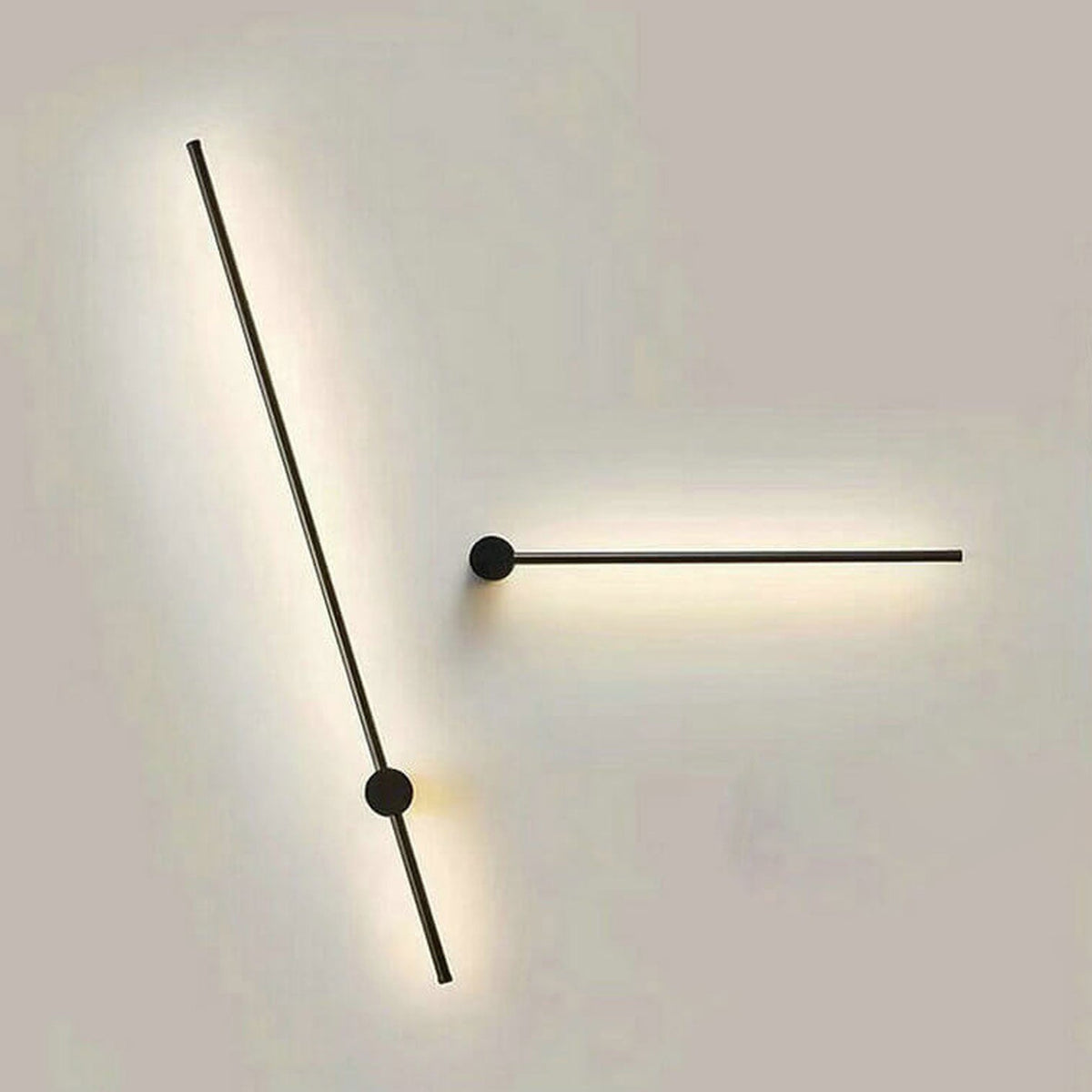 Vertical LED Sconce Aluminum Linear Strip Light Black Gold 31 in Bedroom Hallway Accent Lighting Indirect Glow Modern Minimalist Hardwired M