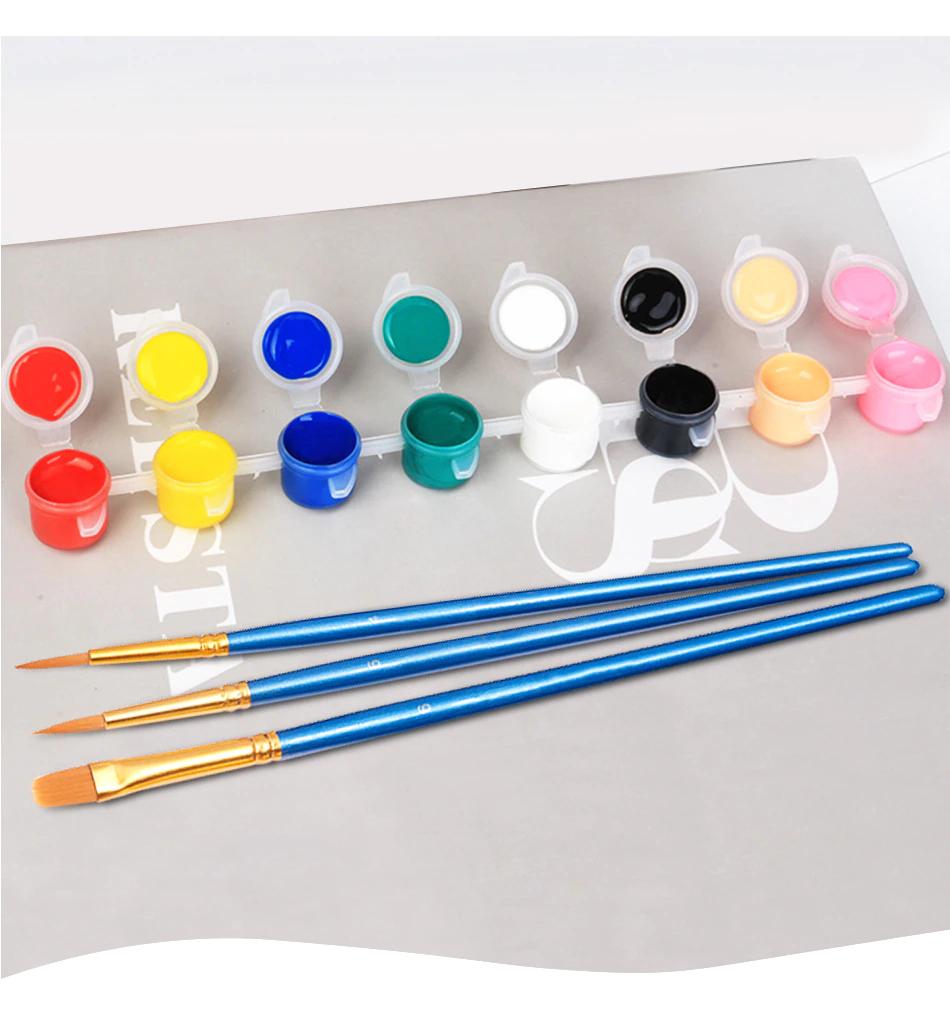 Kit de pintura por números para adultos y niños – Escena de bosque con casa del árbol – Proyecto de arte relajante con pinturas y pinceles