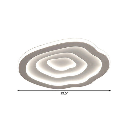 LED Ceiling Light Flush Mount 16"/20"/24" Round White Acrylic Low-Profile Fixture Warm & Cool White for Bedroom Kitchen Living Room Hallway