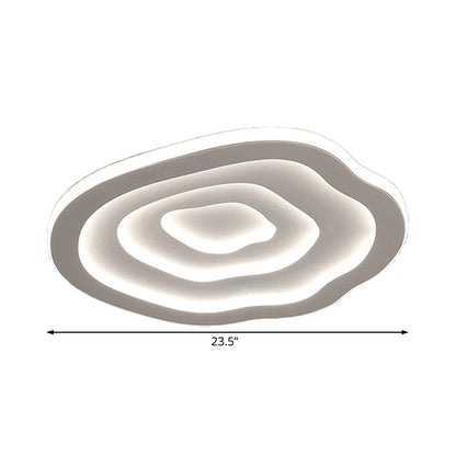 LED Ceiling Light Flush Mount 16"/20"/24" Round White Acrylic Low-Profile Fixture Warm & Cool White for Bedroom Kitchen Living Room Hallway