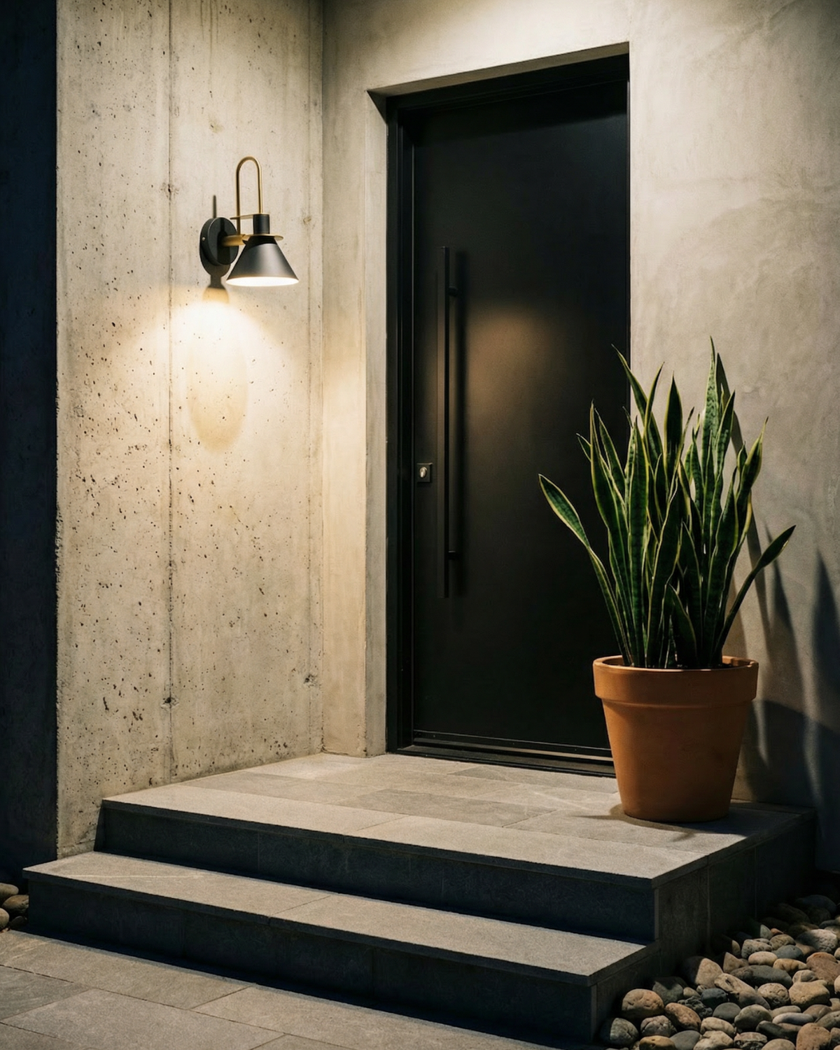 Travertine and Wood Wall Sconce with Warm White LED Light for Bedroom Living Room Hallway Modern Minimalist Stone Accent Lighting