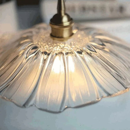 Fluted Glass Drop Ceiling Fixture 11 in Burgundy Shade Gold Hardware E27 Socket for Kitchen Island Entryway Ambient Overhead Illumination