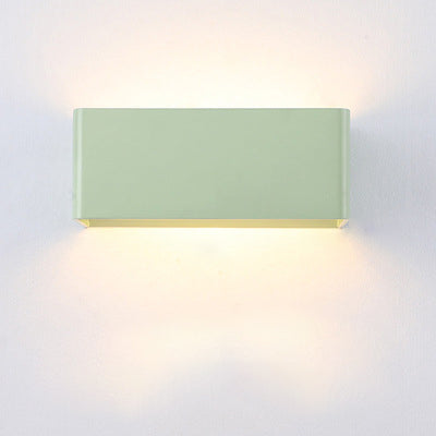 Geometric LED Sconce Aluminum Up Down Accent Light for Hallway Bedroom Living Room Indoor Modern Minimalist Wall Fixture