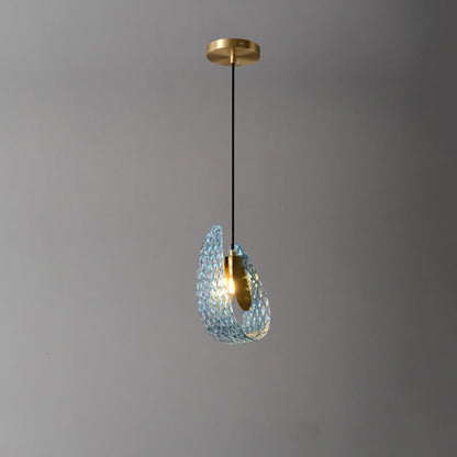 19-Light Glass Ceiling Fixture with Peacock Art Design for Dining Rooms & Large Spaces