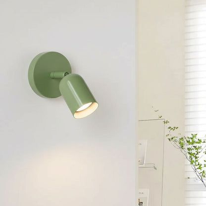 Soft Pastel Nordic Wall Light Fixture for Bedroom, Hallway & Living Room – Compact LED Sconce with Warm White Glow