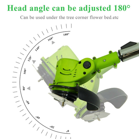 Electric Weed Eater, Electric Weed Wacker, Lawn Edger, Battery Powered Grass Cutter, Telescopic Battery Weed Trimmer