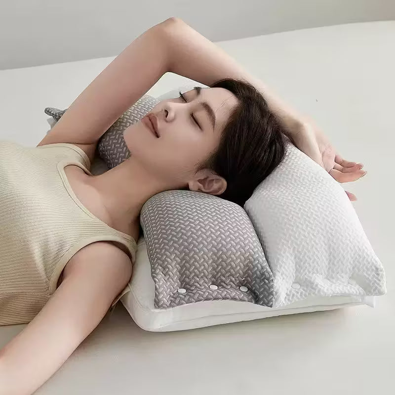 Ergonomic Cervical Support Pillow for Neck Pain Relief – Spine Alignment Sleep Aid for Side & Back Sleepers