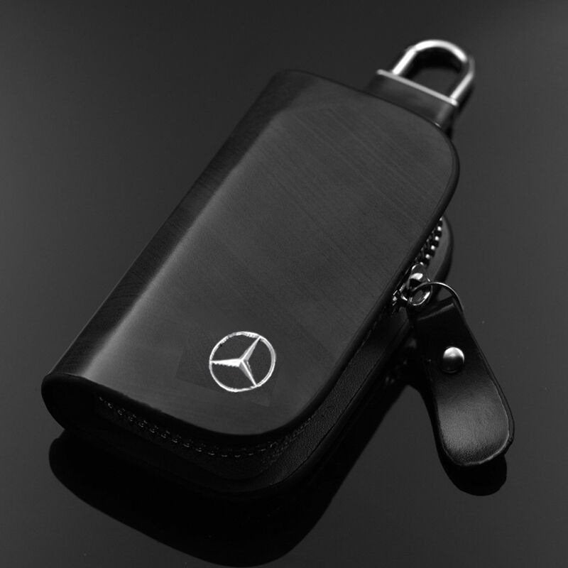 Signal Blocking Car Key Pouch with Dual-Chamber RFID Protection | Keyless Entry Anti-Theft Faraday Bag | Compact 5.5×4 in Shielded Holder