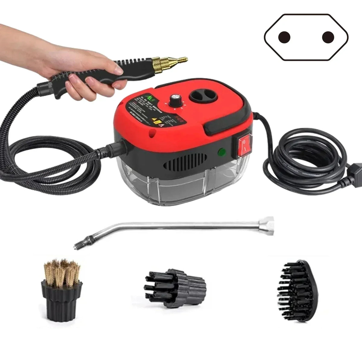 High-Pressure Steam Cleaner with 6 Adjustable Settings for Kitchen, Bathroom, Appliances, and Whole Home Deep Cleaning