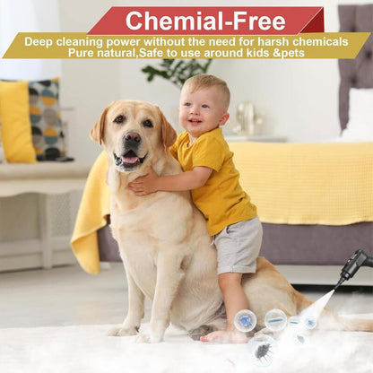 High-Power Electric Steam Cleaning Machine for Home & Auto | 2500W Handheld Steam Cleaner with Attachments | Multi-Surface Sanitizing Tool