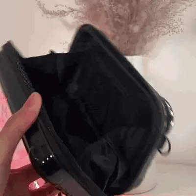 Mini Suitcase Shoulder Bag Compact Travel Makeup Organizer