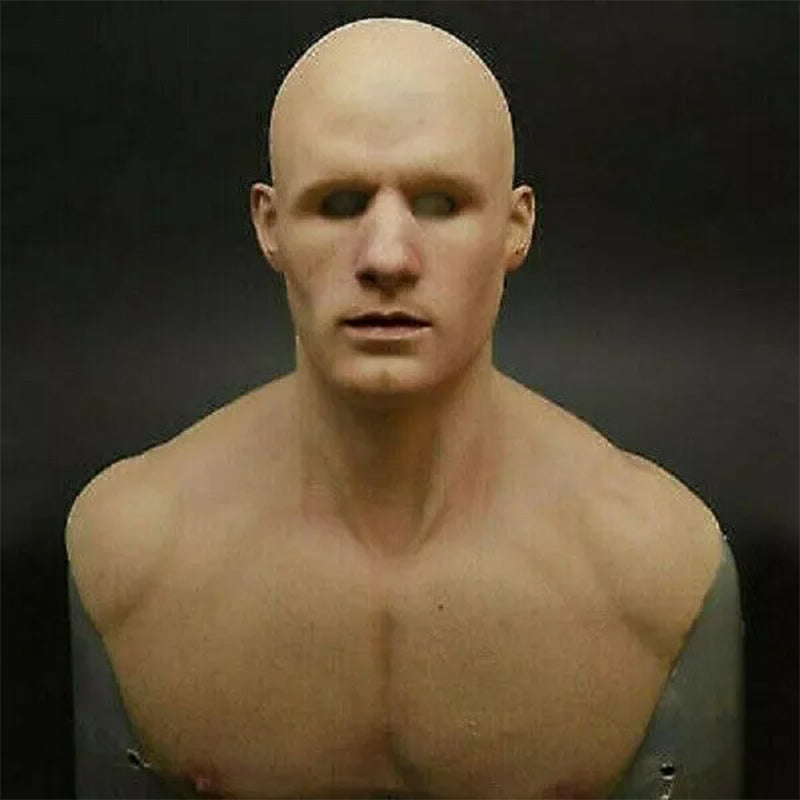 Full Face Character Mask for Adults – Natural Latex Costume Headpiece for Halloween, Theater & Cosplay Events