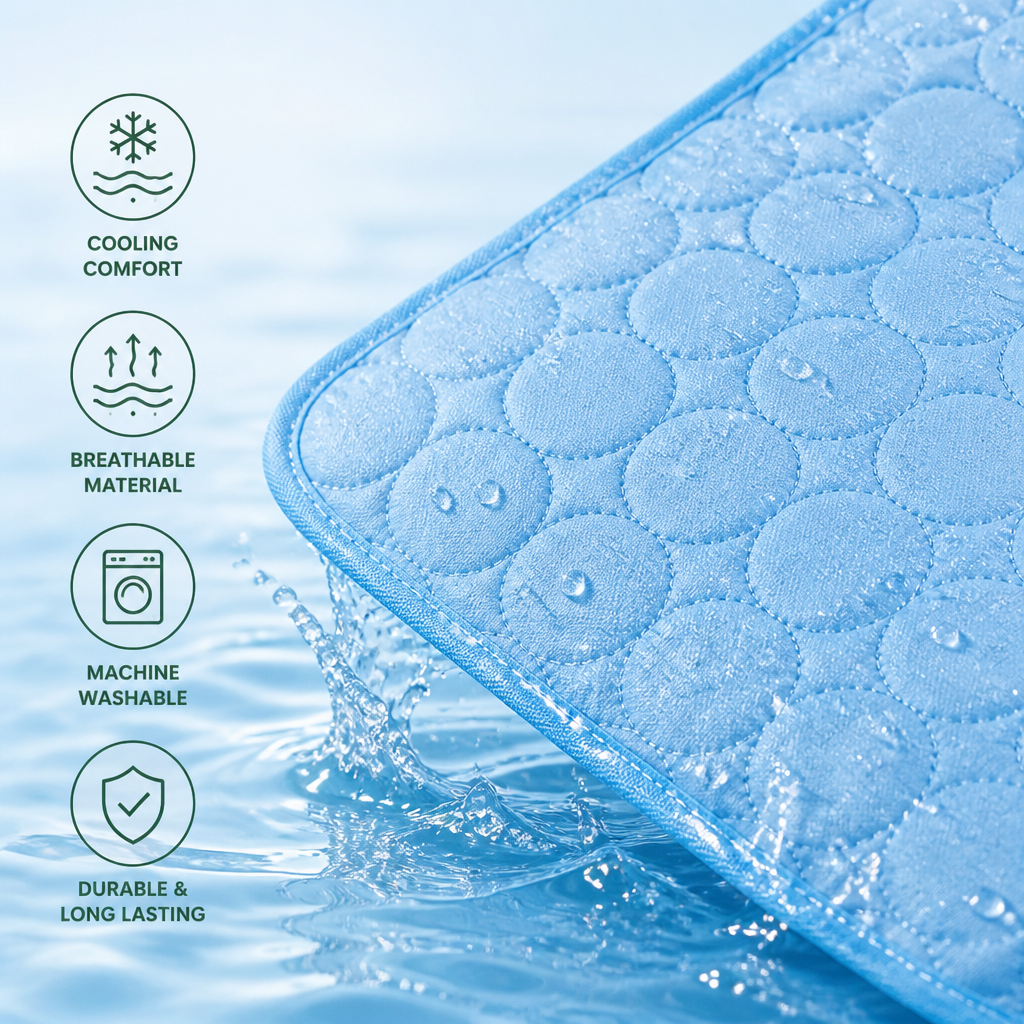 Ortekor Breathable Polyester Cooling Mat (Washable Cover)