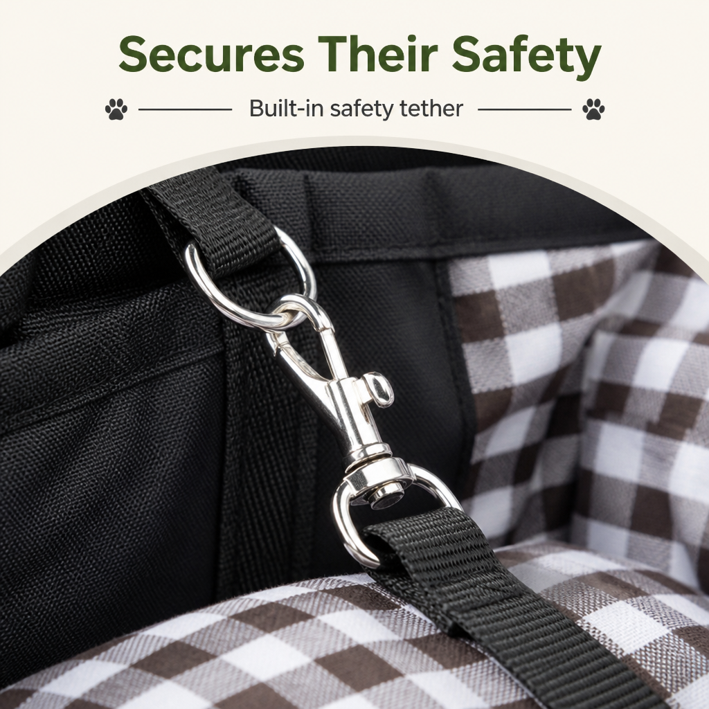 Ortekor Safety Belt & Anti-Collapse Dog Booster Seat