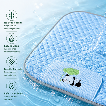 Ortekor Ice Bead Cooling & Easy-Clean Polyester Dog Mat