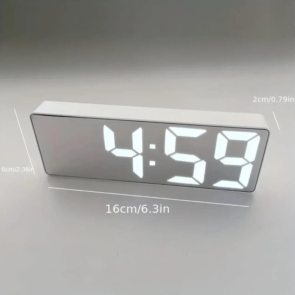 MirrorTime – Digital LED Alarm Clock