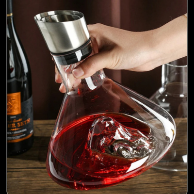 Red Wine Carafe and Aerator Set – Decanter for Enhanced Flavor