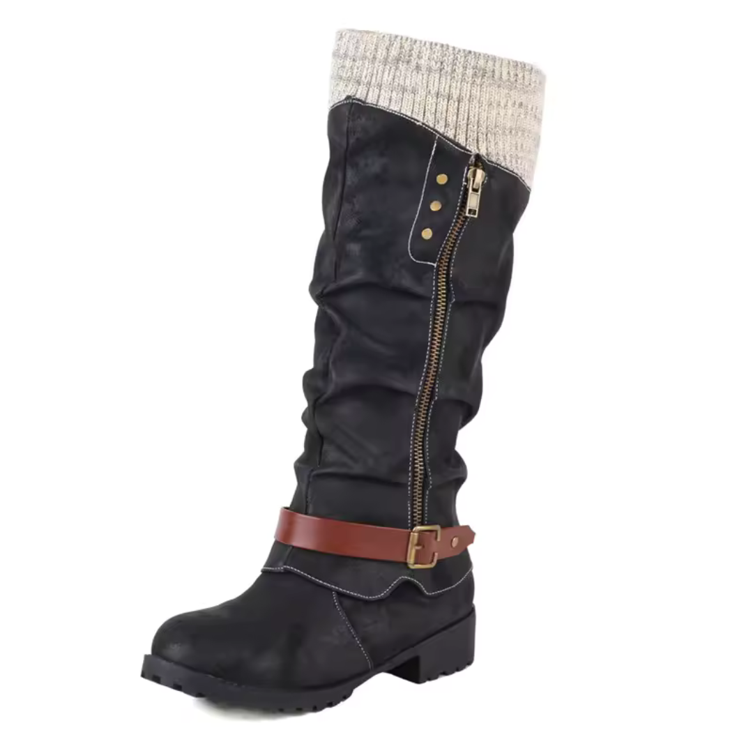 Insulated Mid-Calf Winter Boots with Arch Support for Women & Men – Side Zip Entry, Non-Slip Sole, Cold Weather Footwear