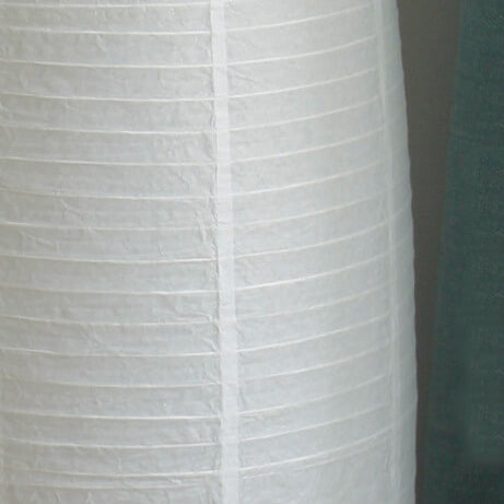 Dual-Socket Upright Lamp with Rice Paper Diffuser 54-Inch Tall White or Black for Bedside & Lounge