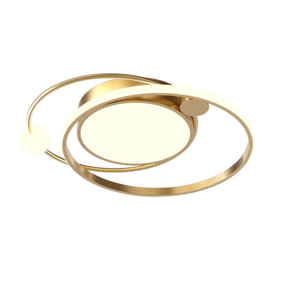 LED Ceiling Light Flush Mount Round Modern Circle Fixture Black White Gold 3000K 5000K for Bedroom Living Room Kitchen