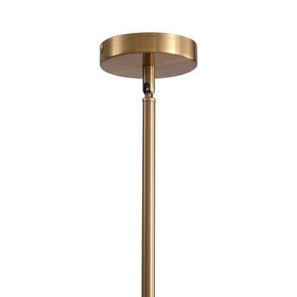 16-Light Linear Island Chandelier with Frosted Glass Globes Gold Finish for Dining Room Kitchen