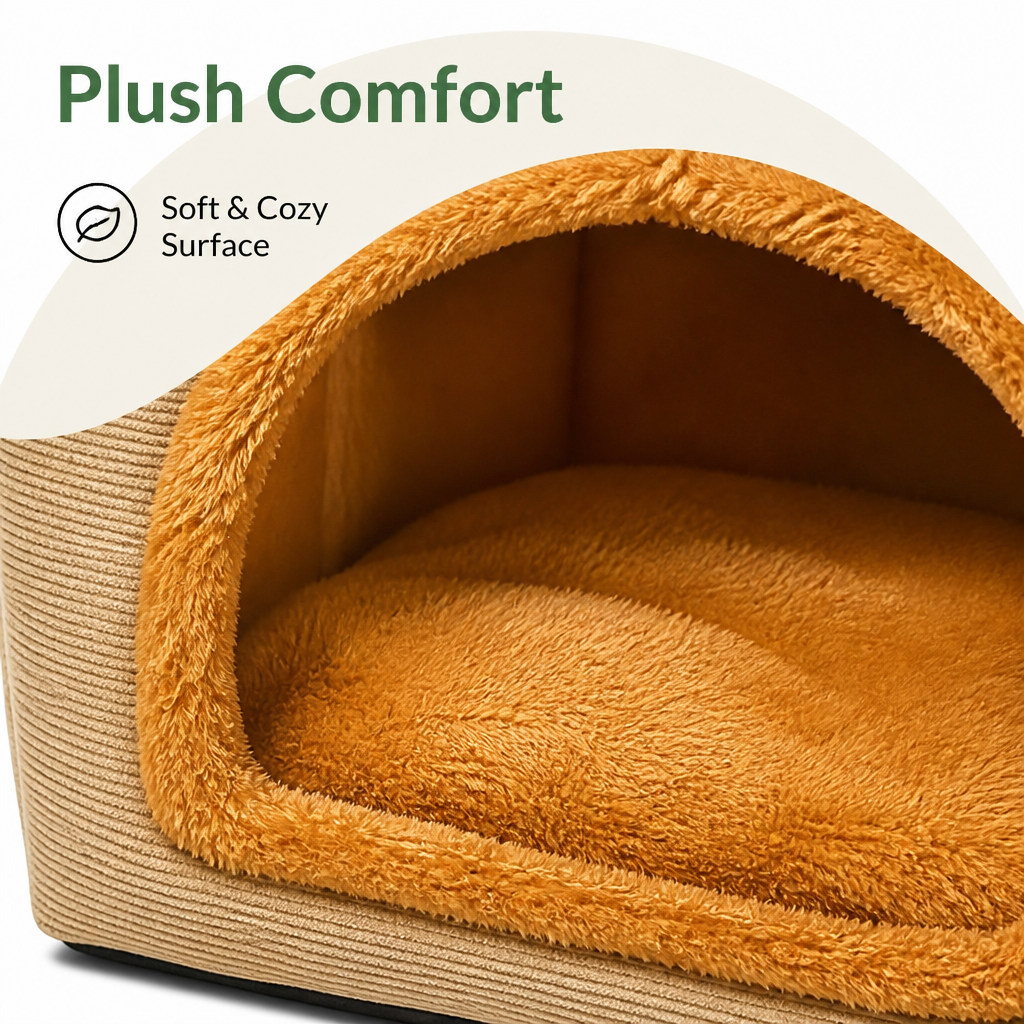 Ortekor Foldable & Washable Cozy Cave Pet Bed