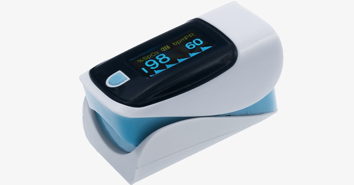 Oxímetro de pulso avanzado | Monitor preciso de saturación de oxígeno con pantalla LED | Chequeos de salud rápidos para todas las edades