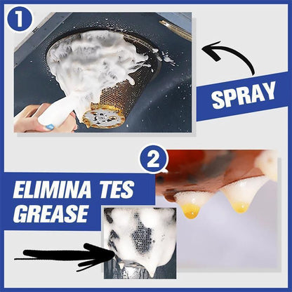 Multi-Surface Foaming Degreaser Spray for Kitchen Grease & Tough Stains – No-Rinse Formula for Cookware, Counters & Appliances
