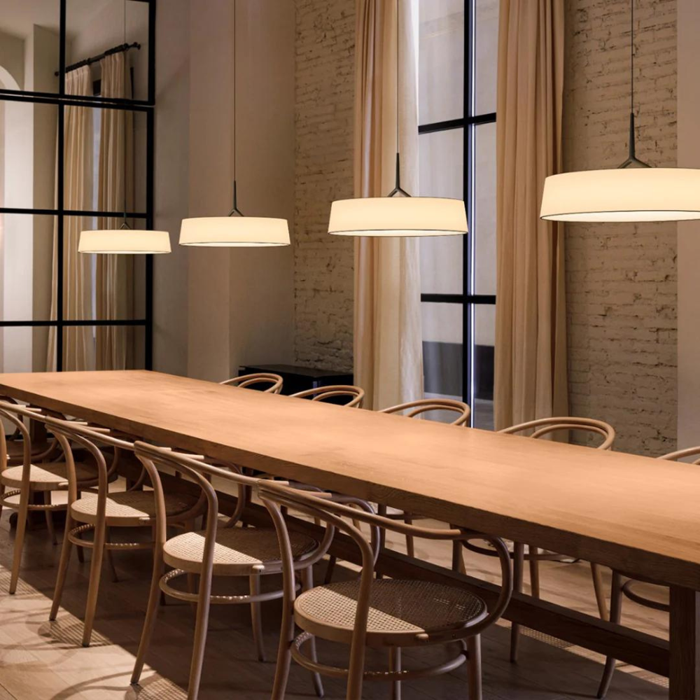 Lámpara de techo LED de metal con cable ajustable, 18 pulgadas de diámetro, para encimera de cocina y comedor
