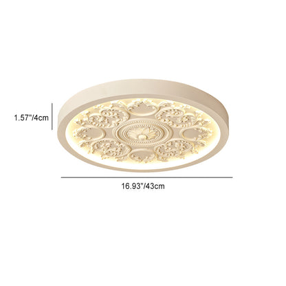 Low-Profile LED Overhead Light 13 in White Dimmable Remote Ceiling Fixture for Bedroom Modern Minimalist Living Room Hallway Low Ceilings