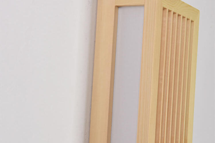 Wood Sconce Light 12 in Neutral Finish for Hallway Bedroom Entryway Ambient Low-Profile Fixture Energy-Saving Indoor Decor