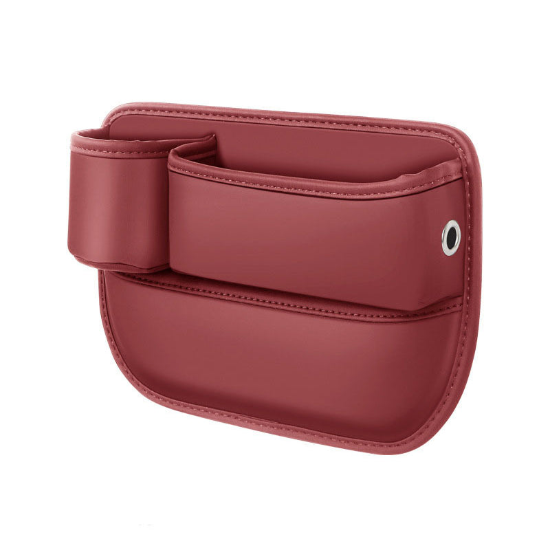 Car Seat Gap Organizer Faux Leather Storage Caddy with Charging Port for Center Console Driver Passenger Side Vehicle Accessories