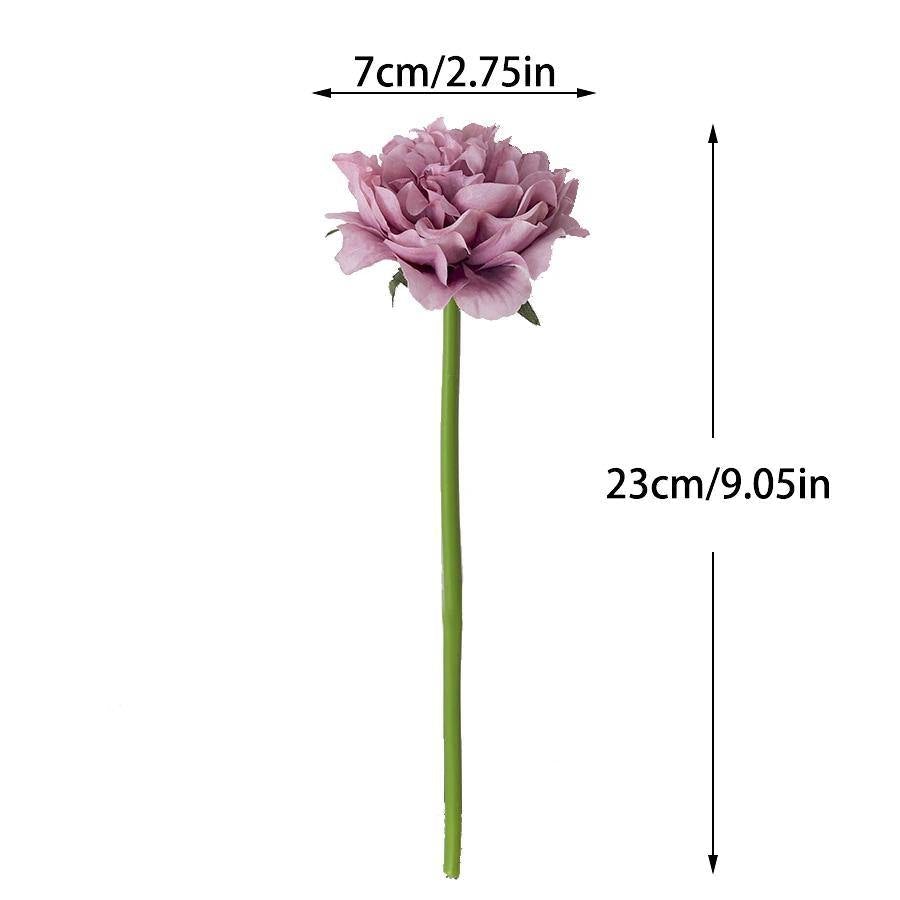 5-Pack Silk Faux Roses Artificial Flowers