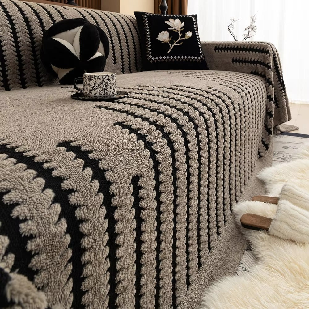 Quilted Microfiber Sofa Slipcover with Non-Slip Backing – Thick Tufted Furniture Protector for Couch & Loveseat, Machine Washable