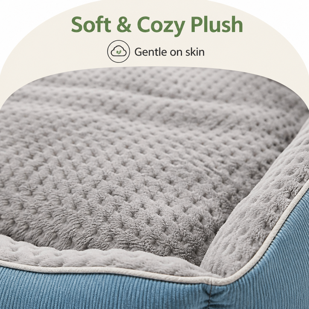 Ortekor Plush High-Back & Thick Padding Pet Sofa Bed